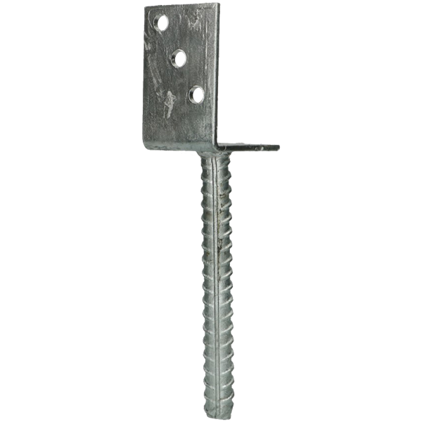 Instortanker voor 8 x 8 cm Palen L-anker - Per Stuk