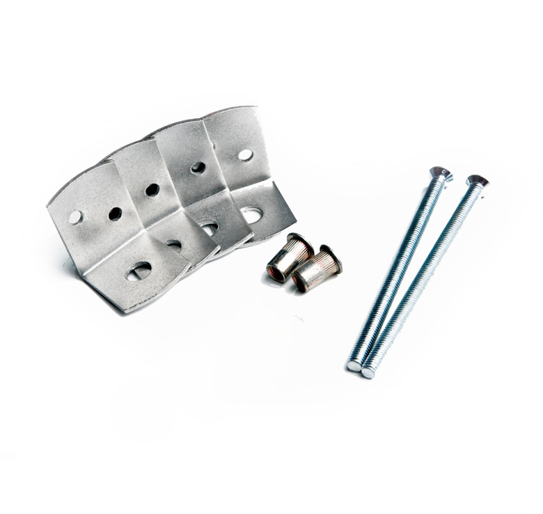 Betonpaal Bevestigingsset RVS voor 10 cm dikke betonpalen - Per Set