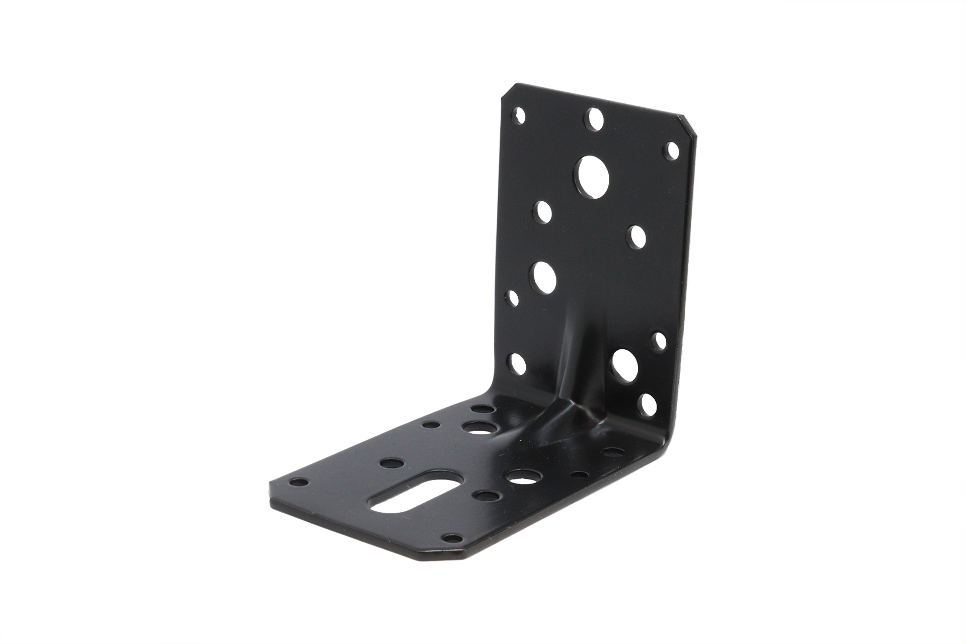 Hoekanker Zwart met ril 90 x 90 x 60 mm - Per Stuk
