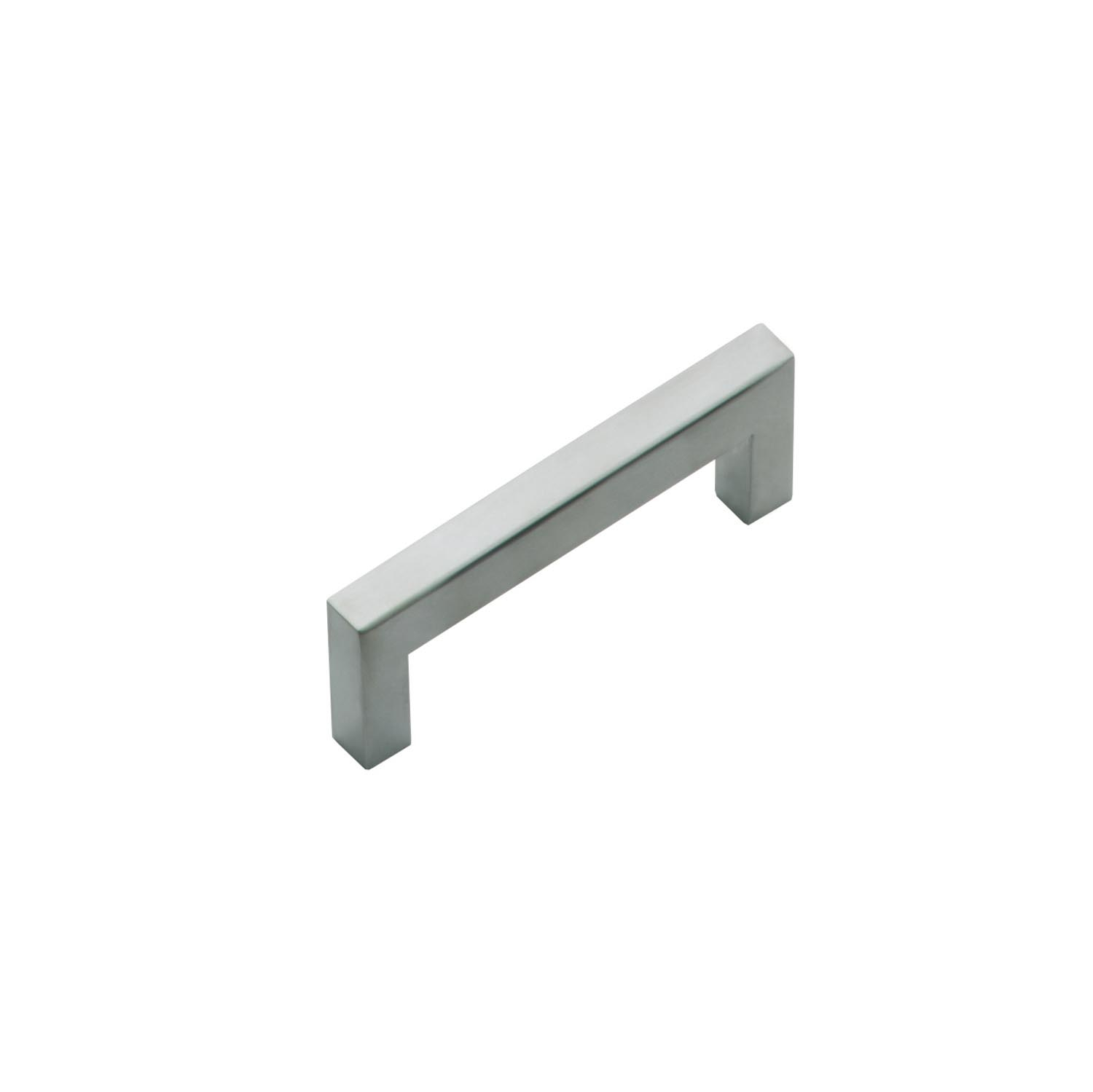 Meubelgreep RVS 108 mm Vierkant - Boorafstand 96 mm - Per Stuk