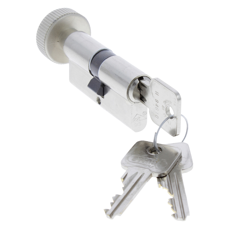 Cilinderslot SKG** 30 - 30 mm met Knop - Per Stuk