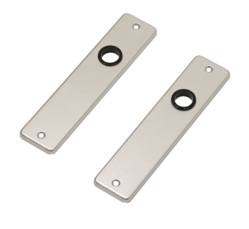 Deurschild blind aluminium kortschild - Per set