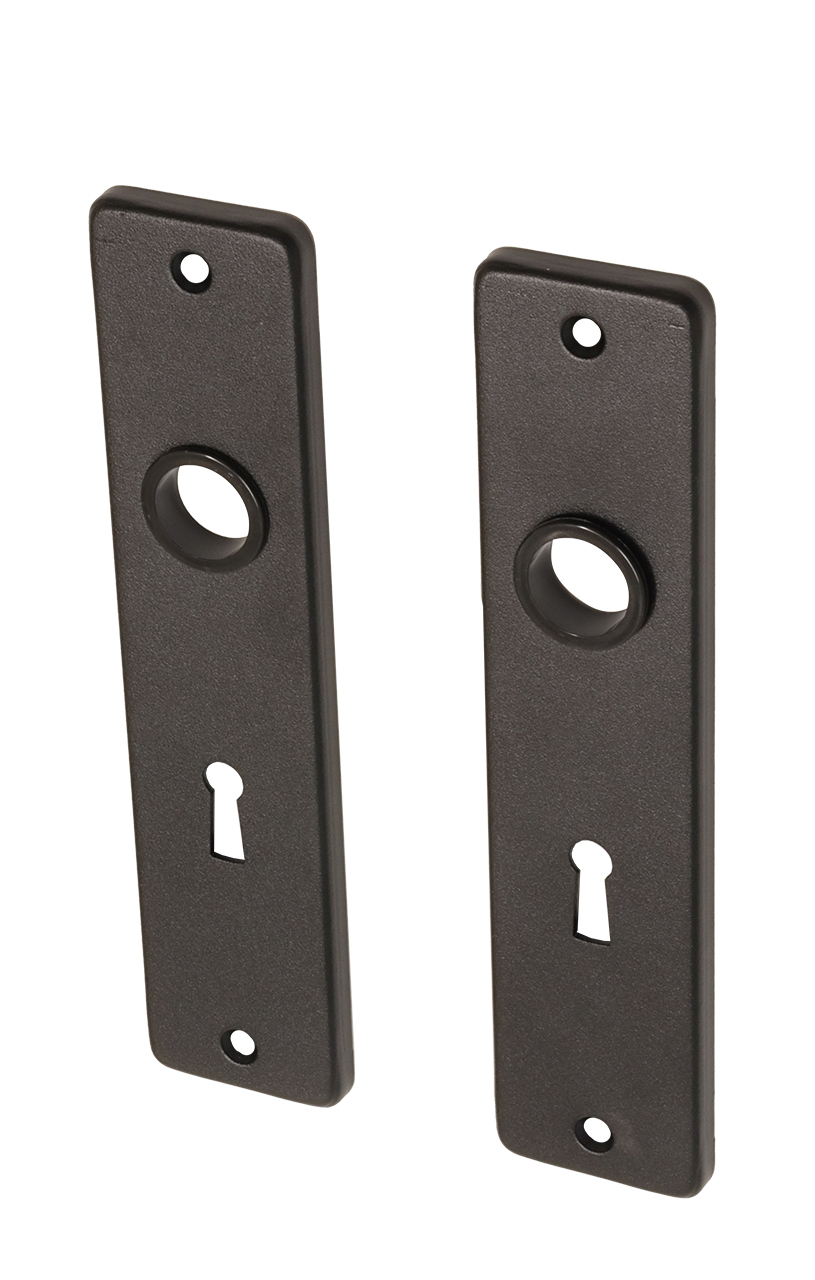 Deurschild zwart SL56 aluminium kortschild - Per set
