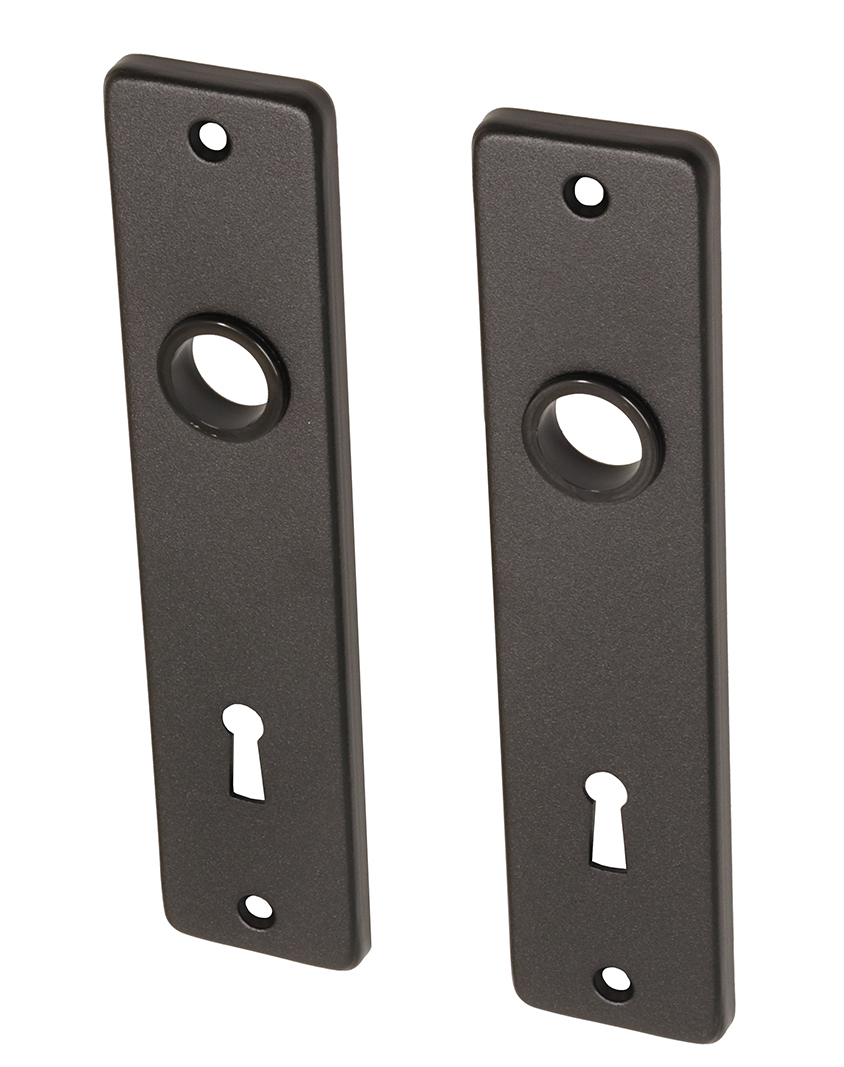 Deurschild zwart SL72 aluminium kortschild - Per set