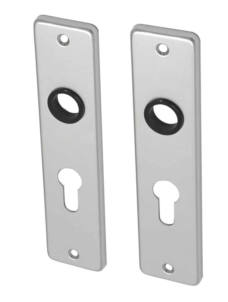 Deurschild PC55 aluminium kortschild - Per set