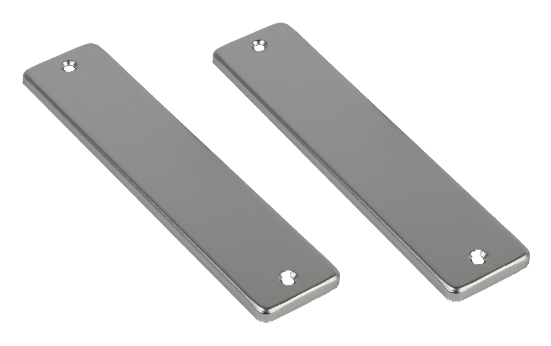 Deurschild geheel blind aluminium kortschild - Per set