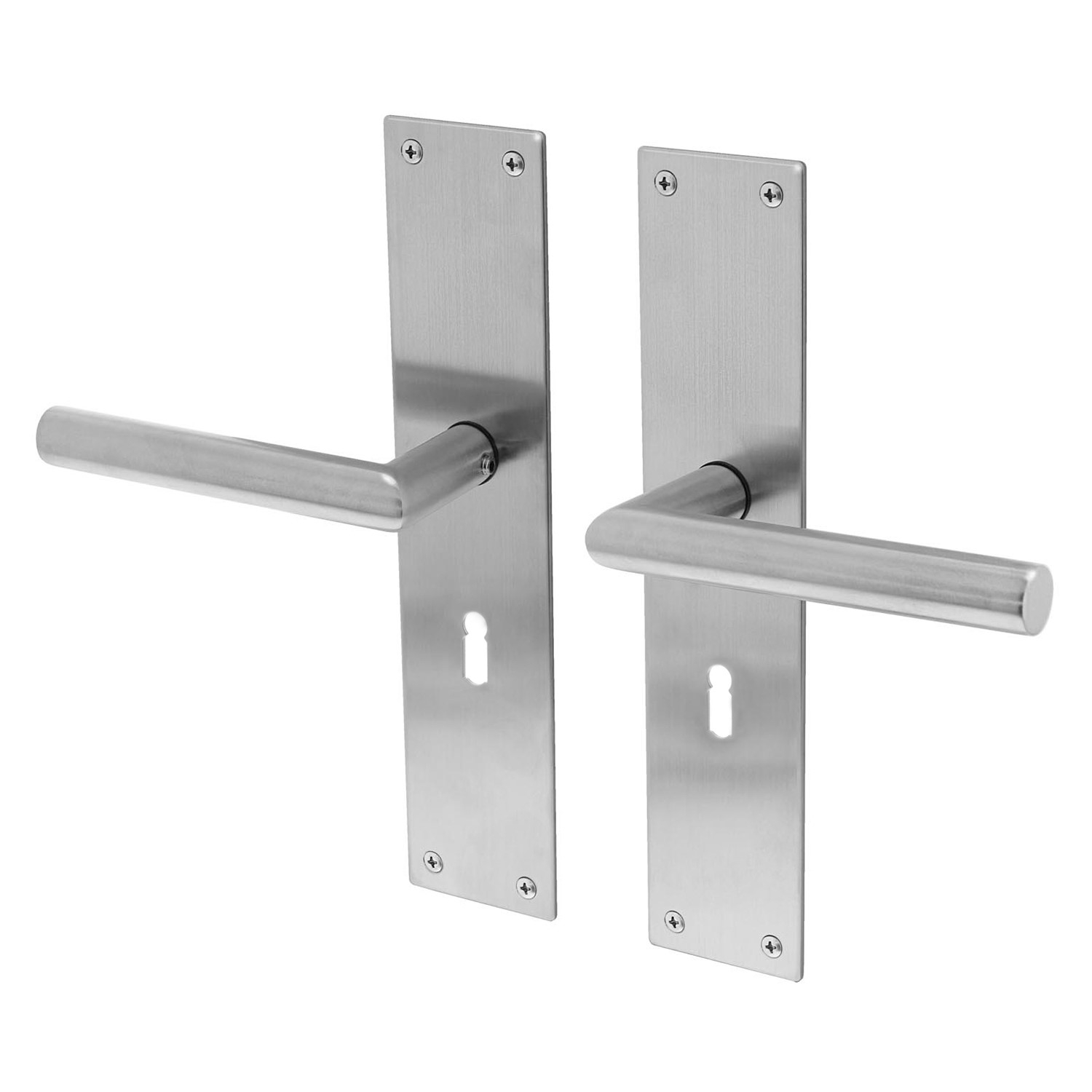Lavuzo deurkruk Nuoro RVS - Deurklink op schild SL56 - Per set