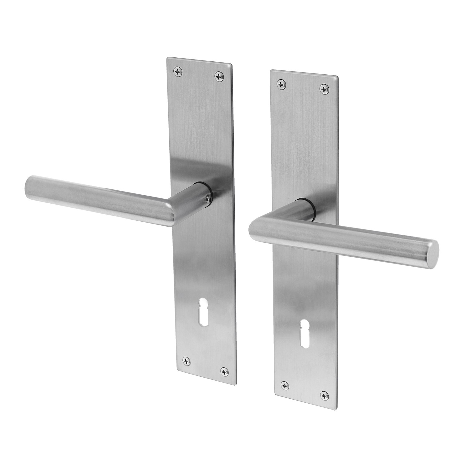 Lavuzo deurkruk Nuoro RVS - Deurklink op schild SL72 - Per set