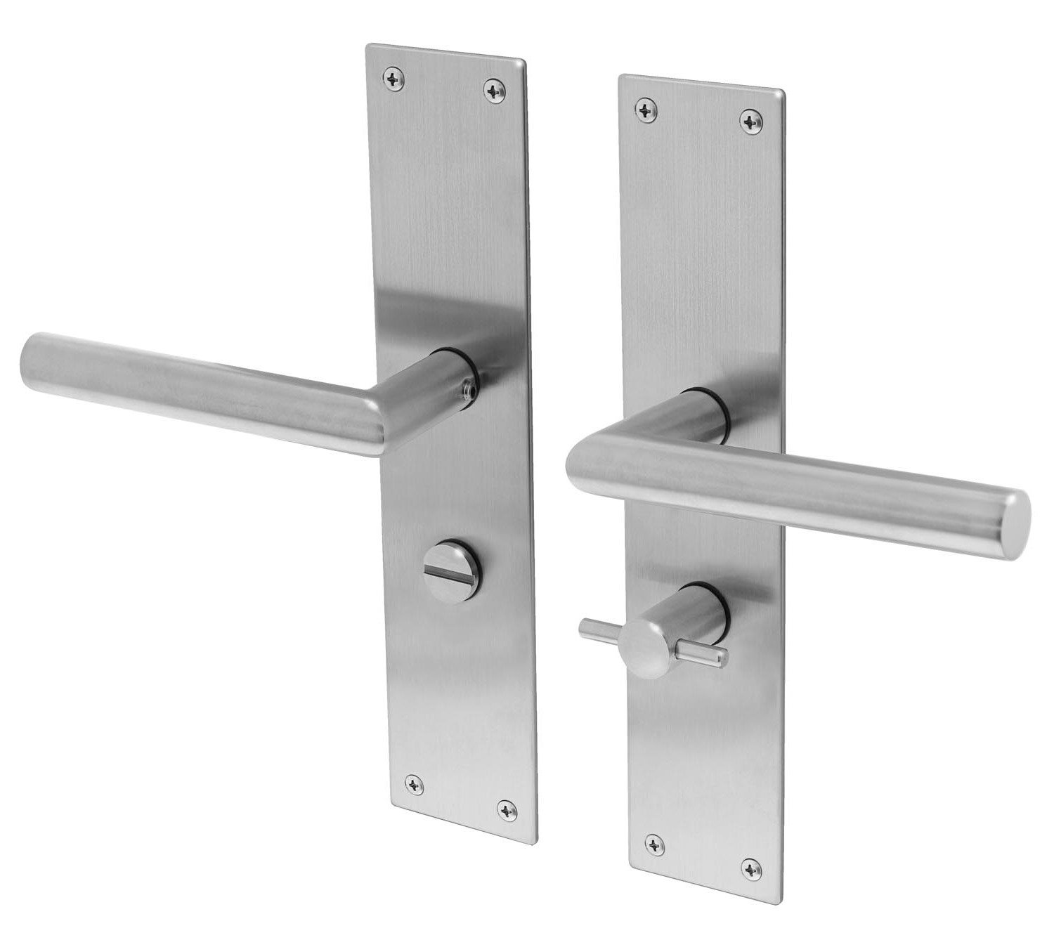 Deurkruk Lavuzo Nuoro RVS - WC deurbeslag WC63 - Per set