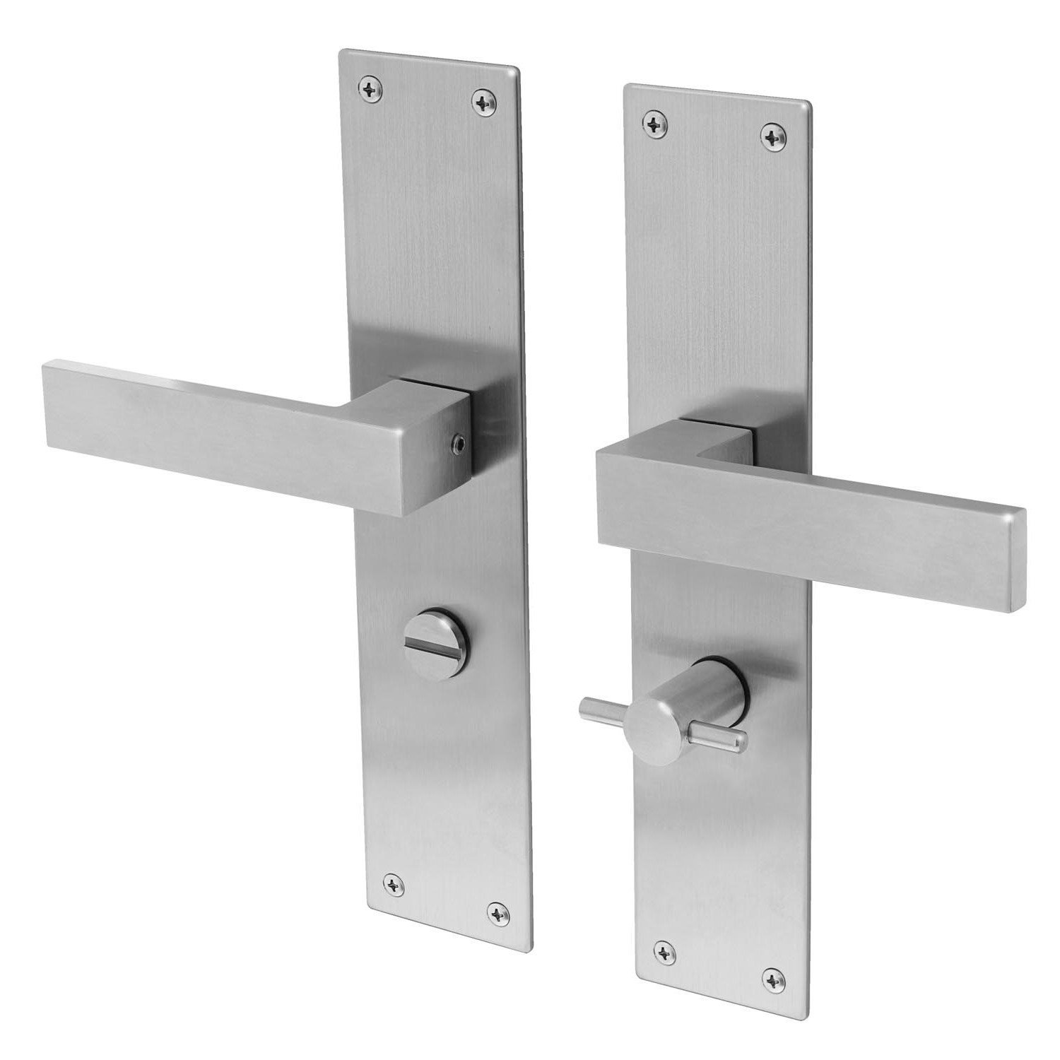 Deurkruk Lavuzo Trapini RVS - WC deurbeslag WC63 - Per set