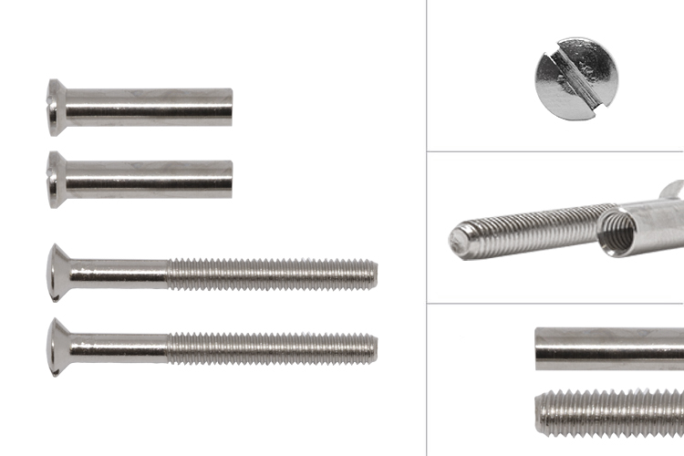 Patentbouten Aluminium M4 x 38 mm - Set 2 Stuks