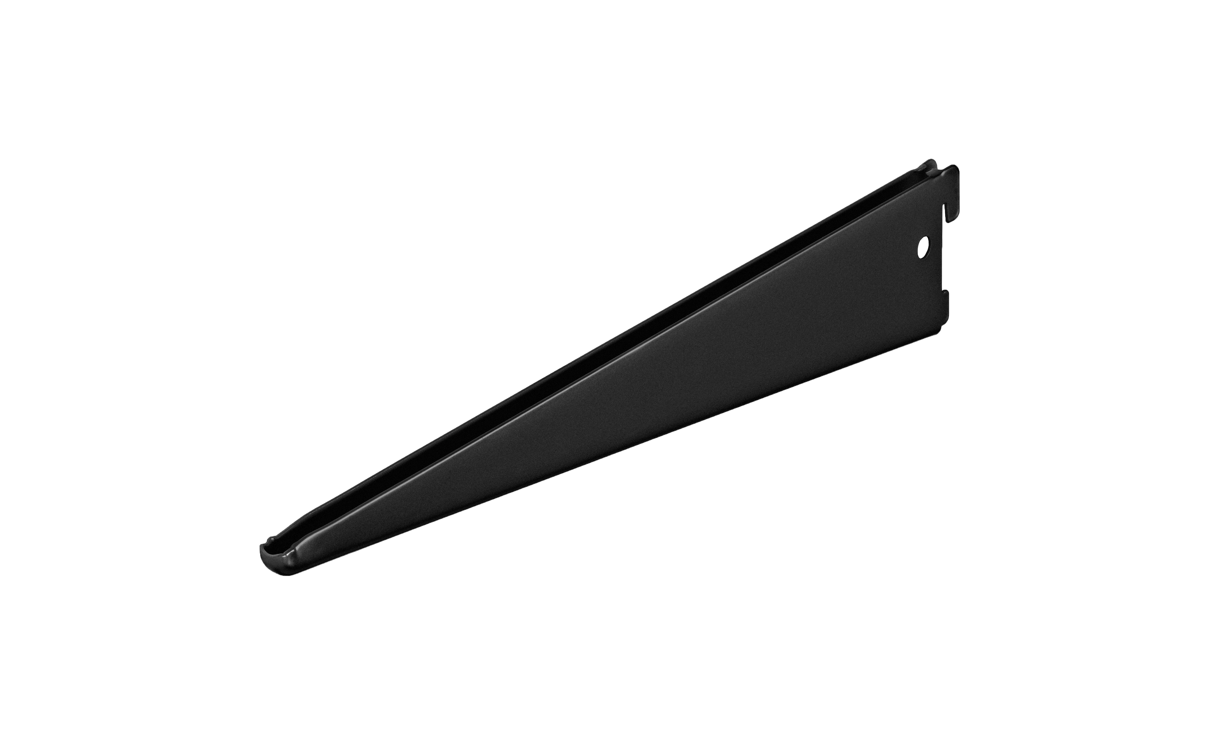 Plankdrager voor Dubbele F-rails Zwart 470 mm - Per Stuk