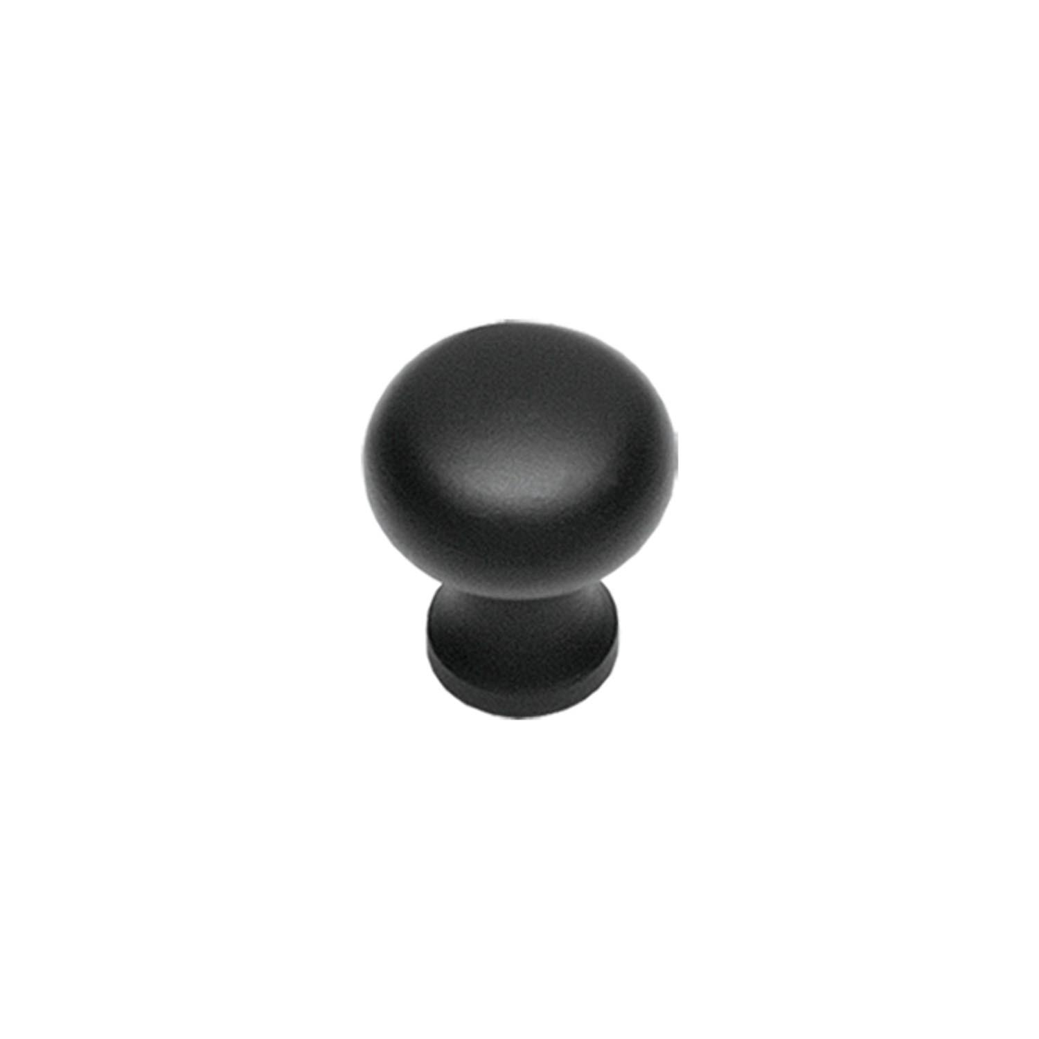 Meubelknop Zwart 30 mm Bol - Per Stuk