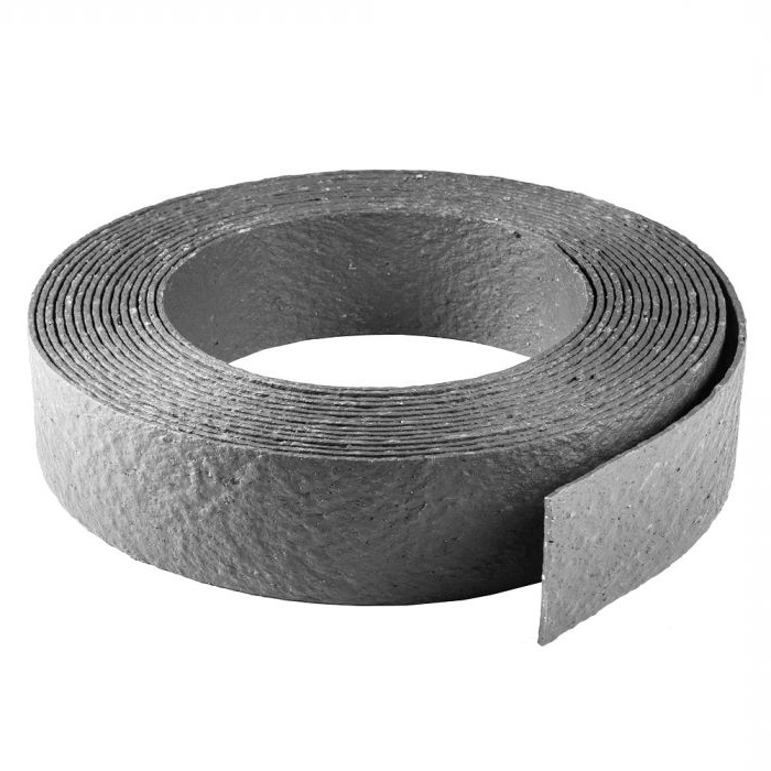 Borderrand Gerecycled Kunststof Grijs 14 cm - Rol 20 meter