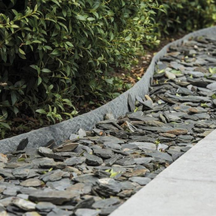 Borderrand Gerecycled Kunststof Grijs 14 cm - Rol 20 meter, foto 4 van 4