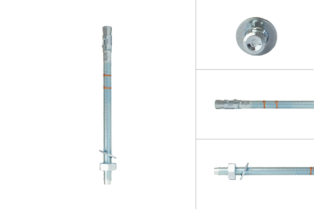 Keilbout M10 x 210 mm voor doorsteekmontage - Per Stuk