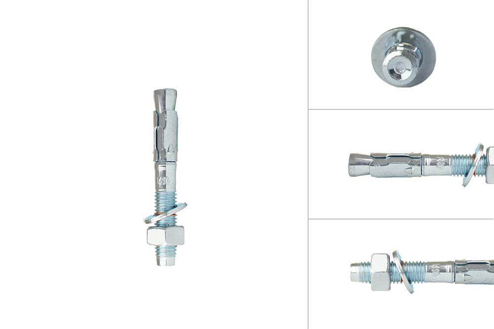 Keilbout M12 x 90 mm voor doorsteekmontage - Per Stuk