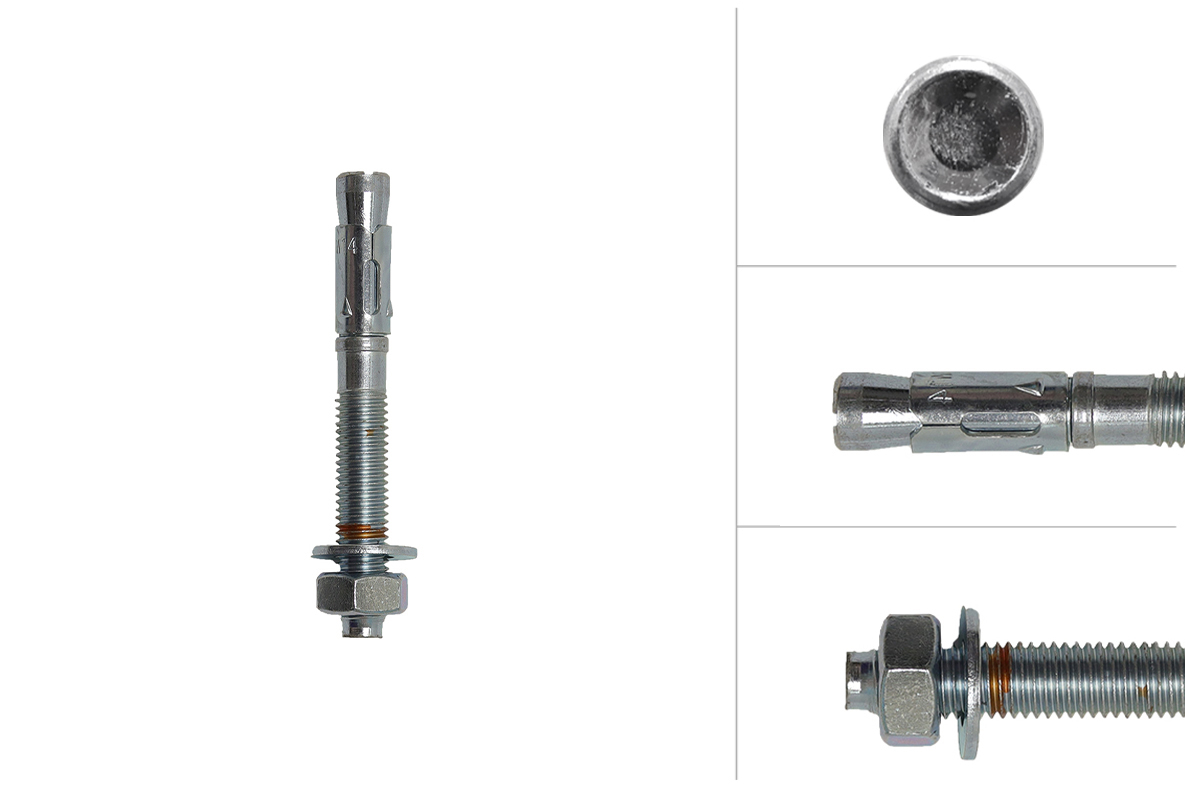 Keilbout M14 x 120 mm voor doorsteekmontage - Per Stuk