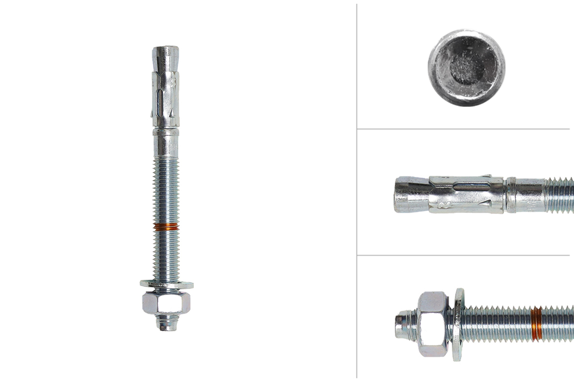 Keilbout M14 x 145 mm voor doorsteekmontage - Per Stuk