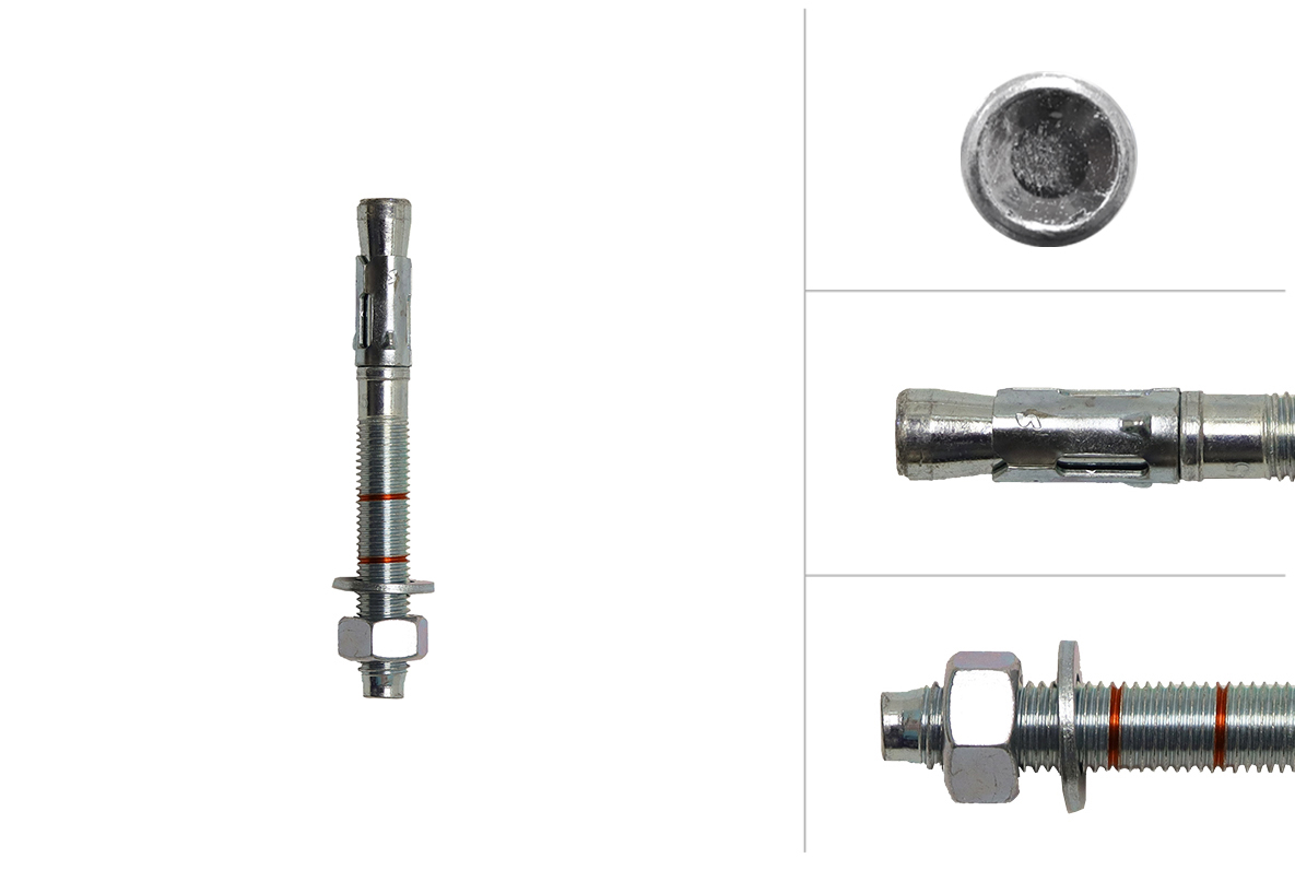 Keilbout M16 x 145 mm voor doorsteekmontage - Per Stuk