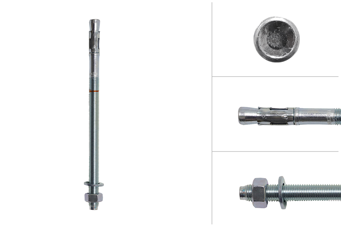 Keilbout M16 x 280 mm voor doorsteekmontage - Per Stuk