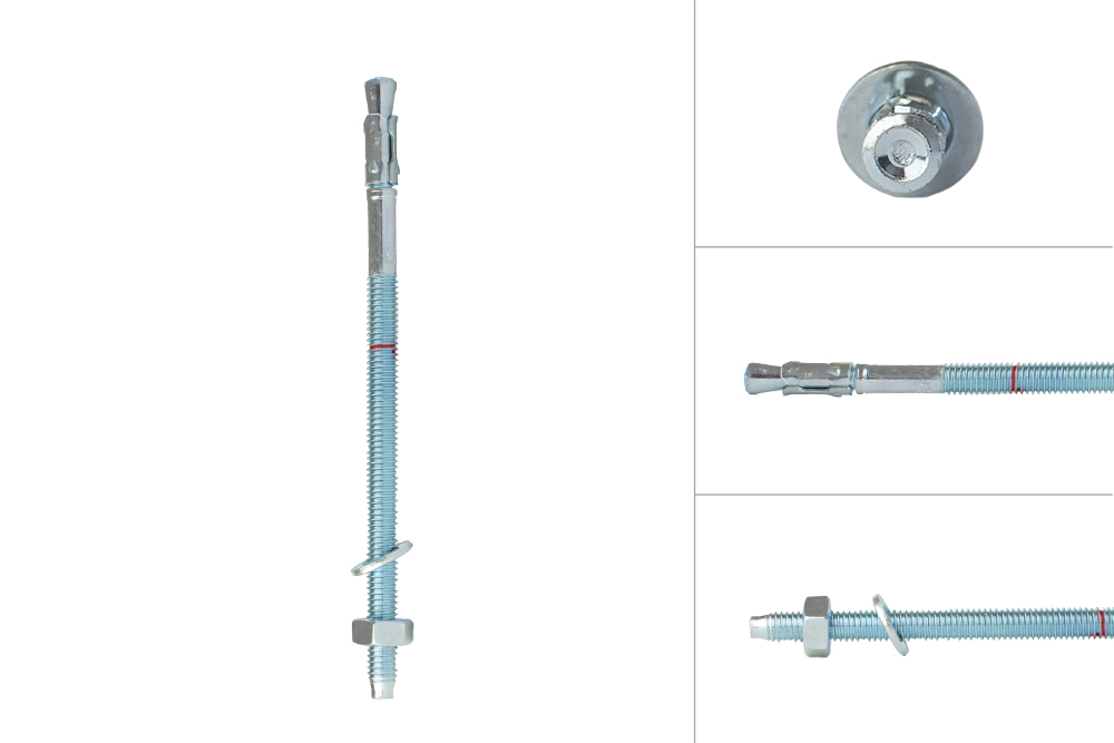 Keilbout M6 x 110 mm voor doorsteekmontage - Per Stuk