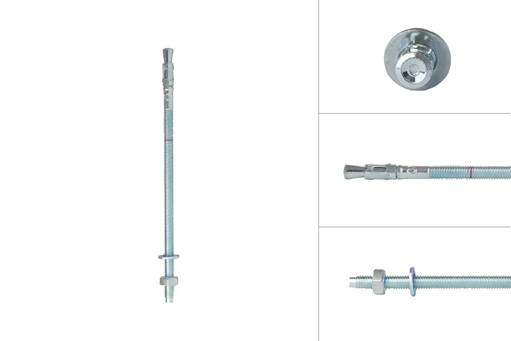 Keilbout M6 x 140 mm voor doorsteekmontage - Per Stuk