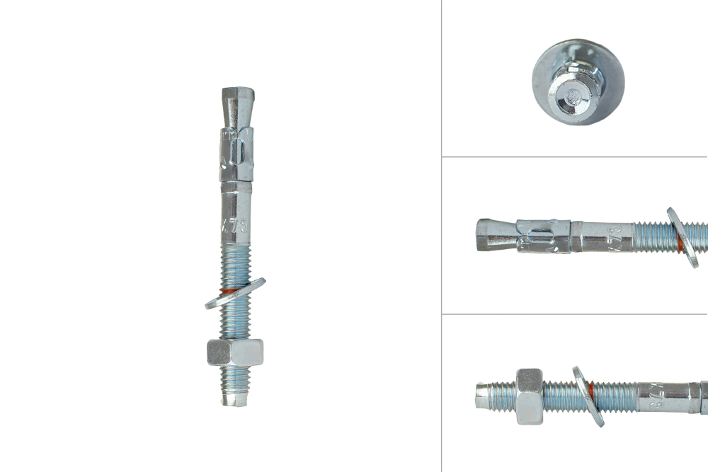 Keilbout M8 x 75 mm voor doorsteekmontage - Per Stuk