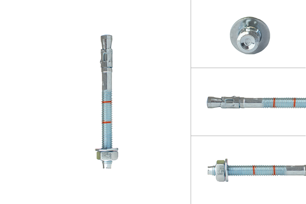 Keilbout M8 x 90 mm voor doorsteekmontage - Per Stuk