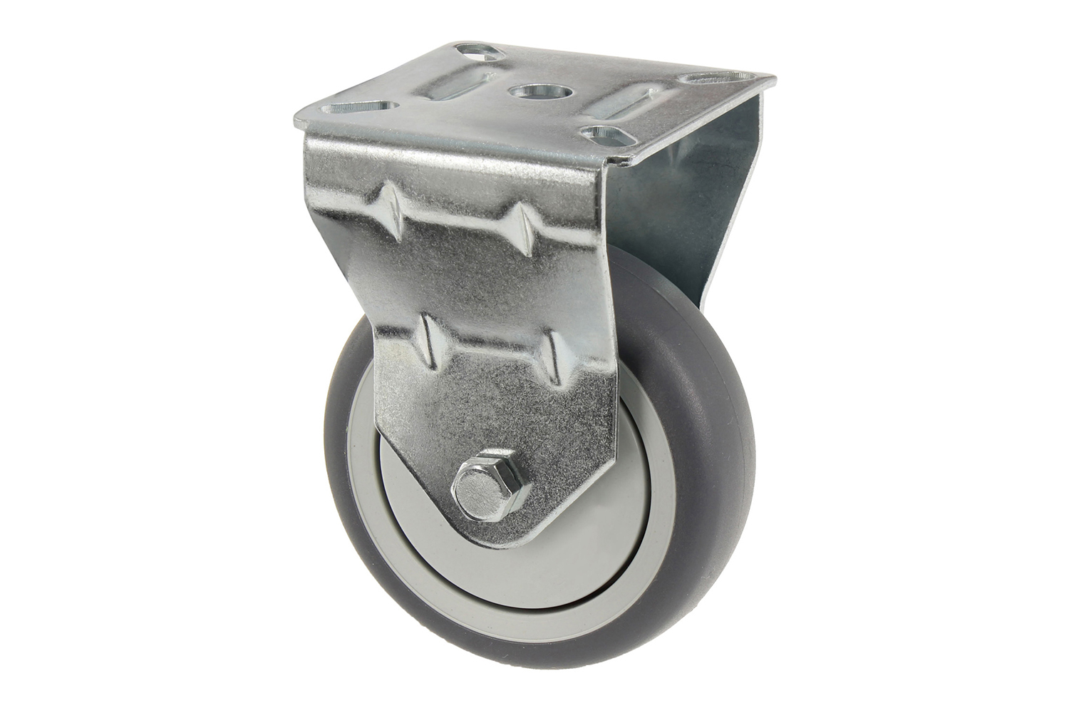 Bokwiel 50 mm Rubber - Per Stuk