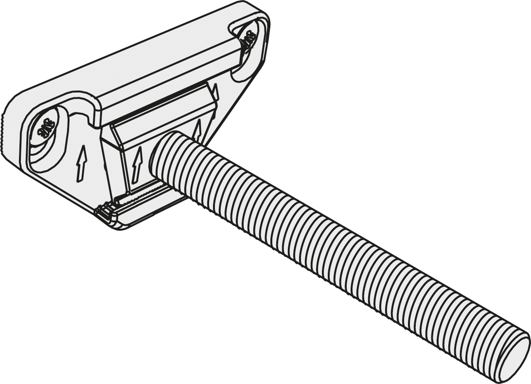 Blinde Plankdrager 11.5 cm met Bevestigingsplaat - Per Stuk, foto 4 van 6