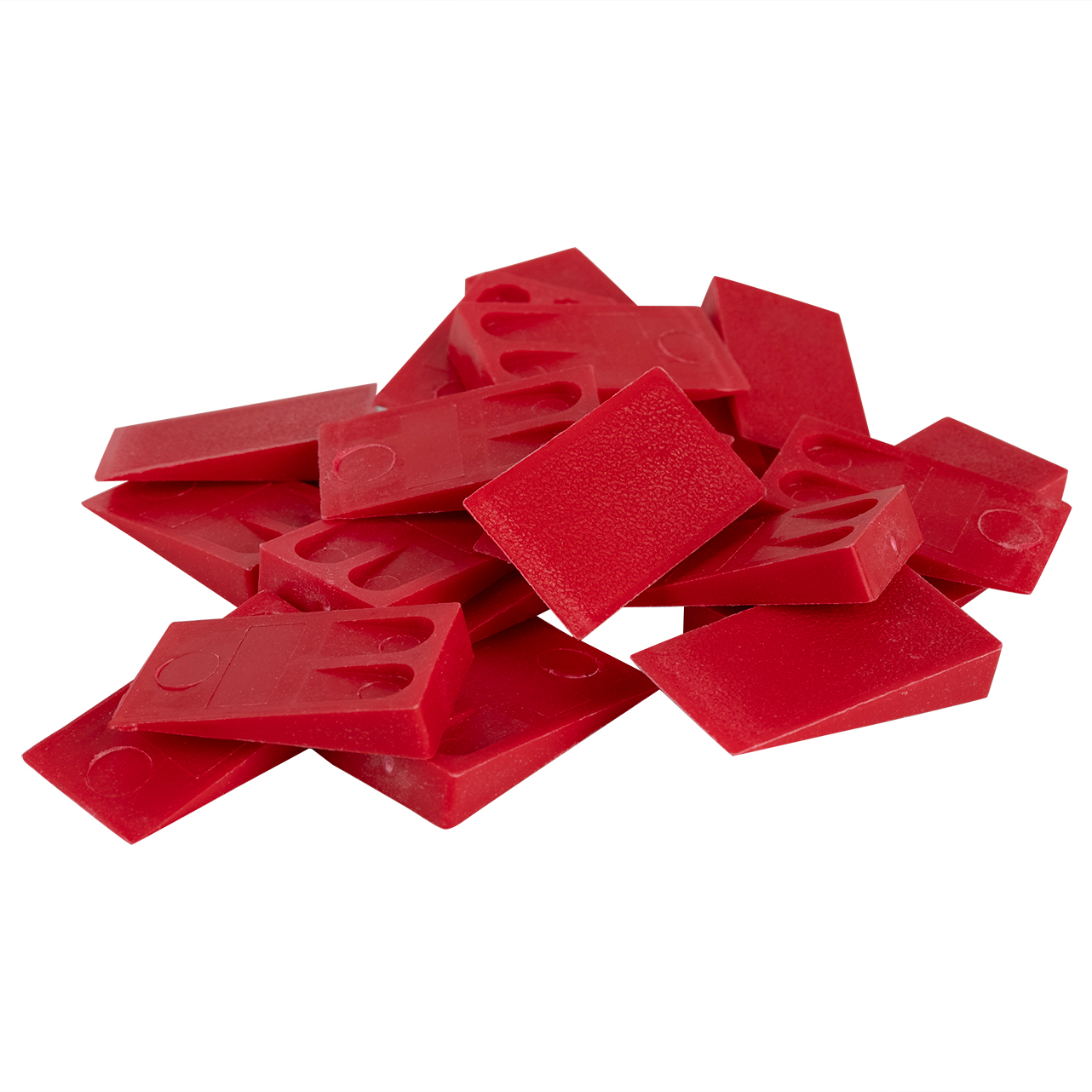 Kunststof Wiggen 40x23x5 mm Rood - 50 Stuks, foto 2 van 4