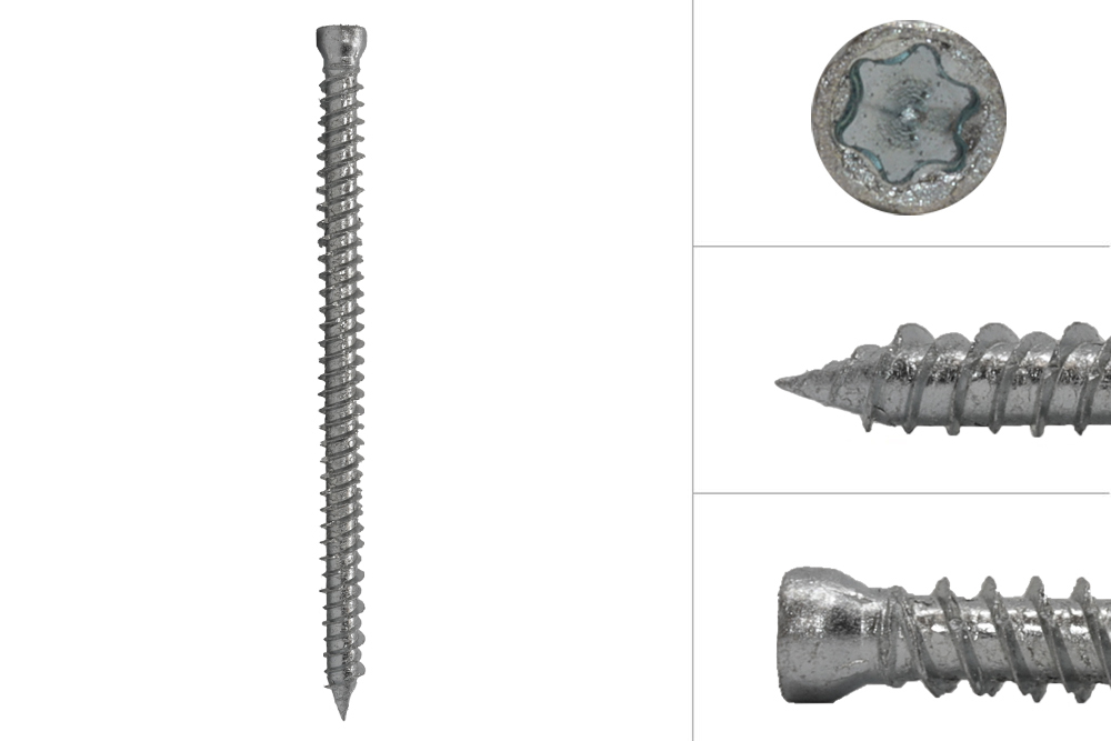 Kozijnschroeven Cilinderkop verzinkt 7.5 x 112 mm - 100 Stuks