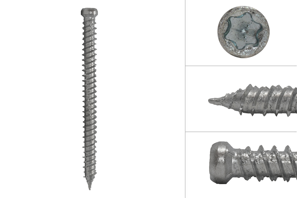 Kozijnschroeven Cilinderkop verzinkt 7.5 x 92 mm - 100 Stuks