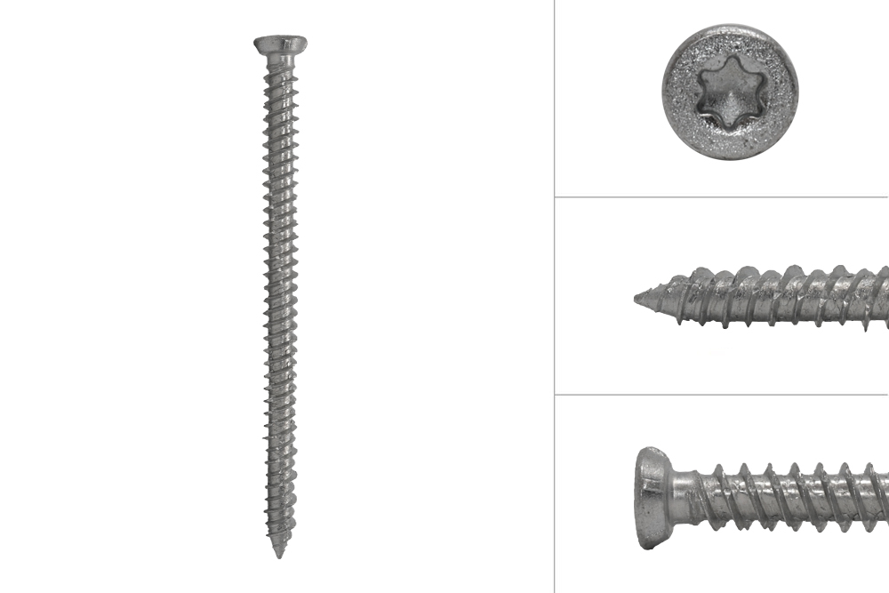 Kozijnschroeven platkop verzinkt 7.5 x 112 mm - 100 Stuks