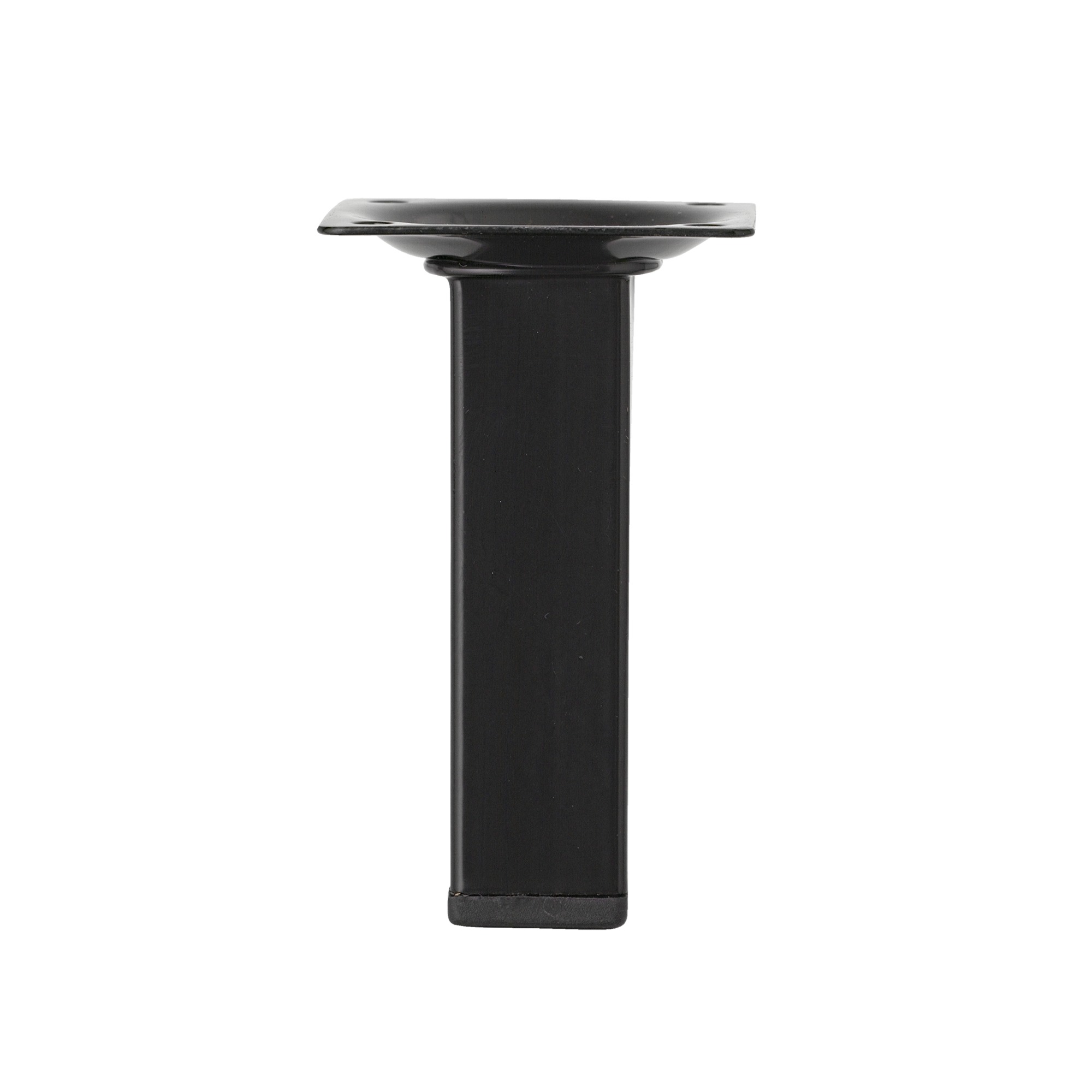 Meubelpoot Vierkant Zwart 100 mm - Per Stuk