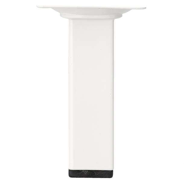Meubelpoot Vierkant Wit 100 mm - Per Stuk