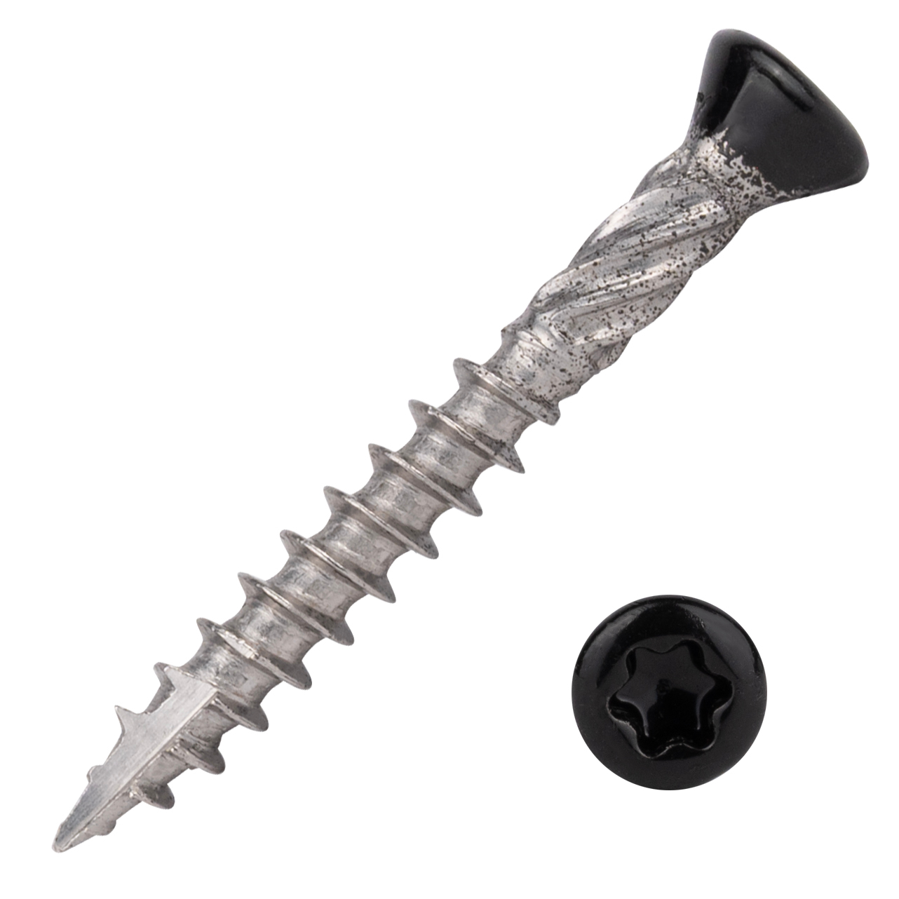 Potdekselschroeven Zwart RVS 410 5 x 40 mm Torx 25 Deeldraad - Doos 200 Stuks
