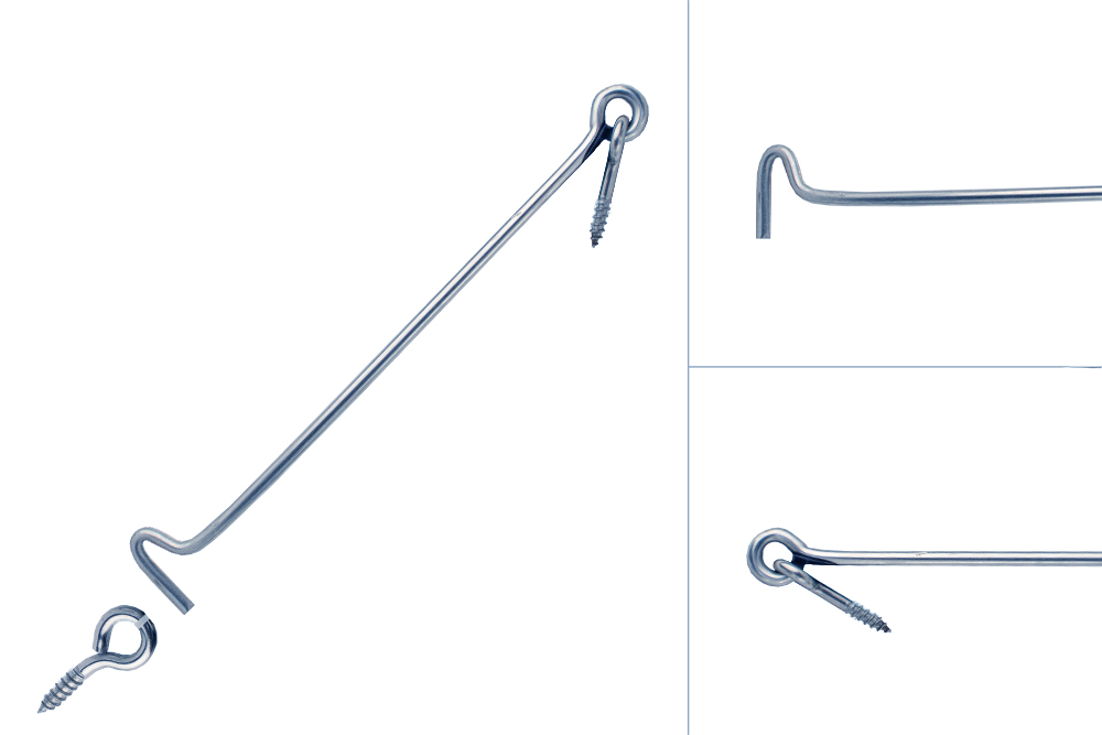 Windhaak 250 mm RVS - Per Stuk