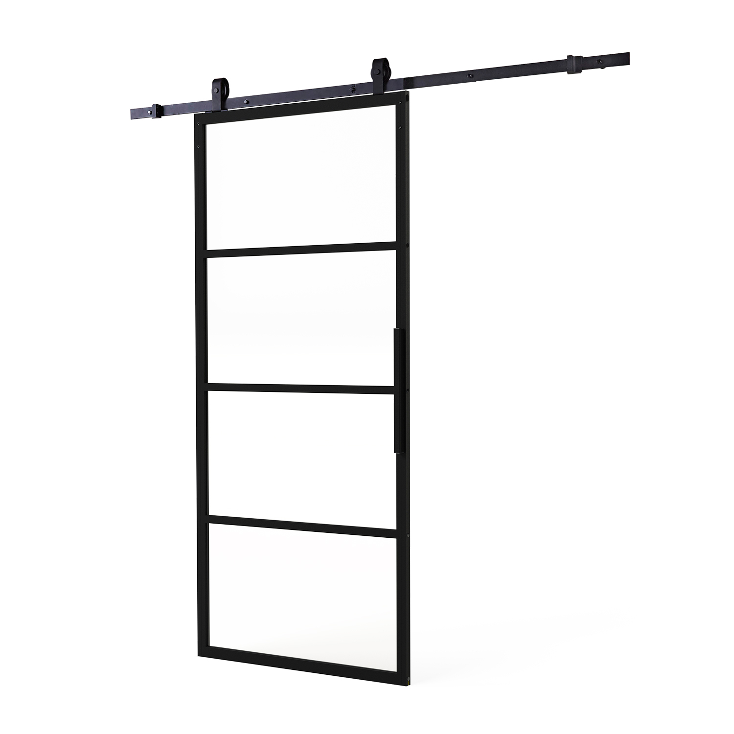 Glazen Schuifdeur Transparant Glas 215 x 98 x 2.8 cm - Per Stuk