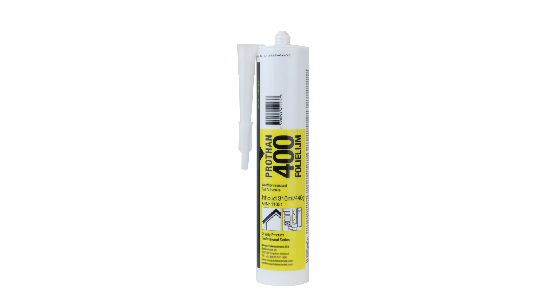 Lijm voor dak- en gevelfolie zwart - Koker 290 ml
