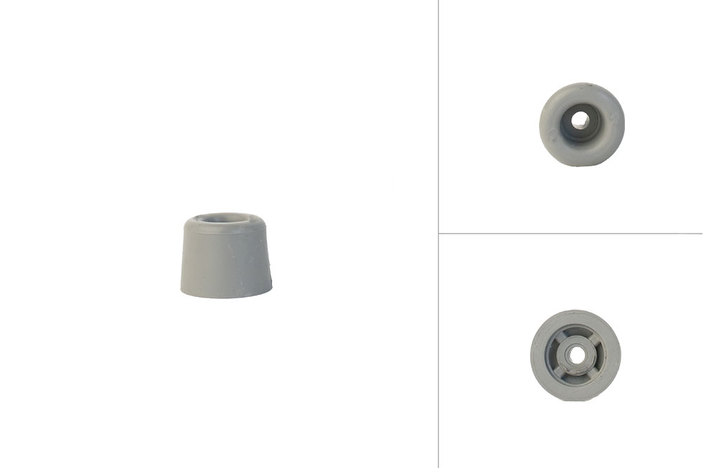 Deurstopper Rubber Grijs 25 mm - Per Stuk