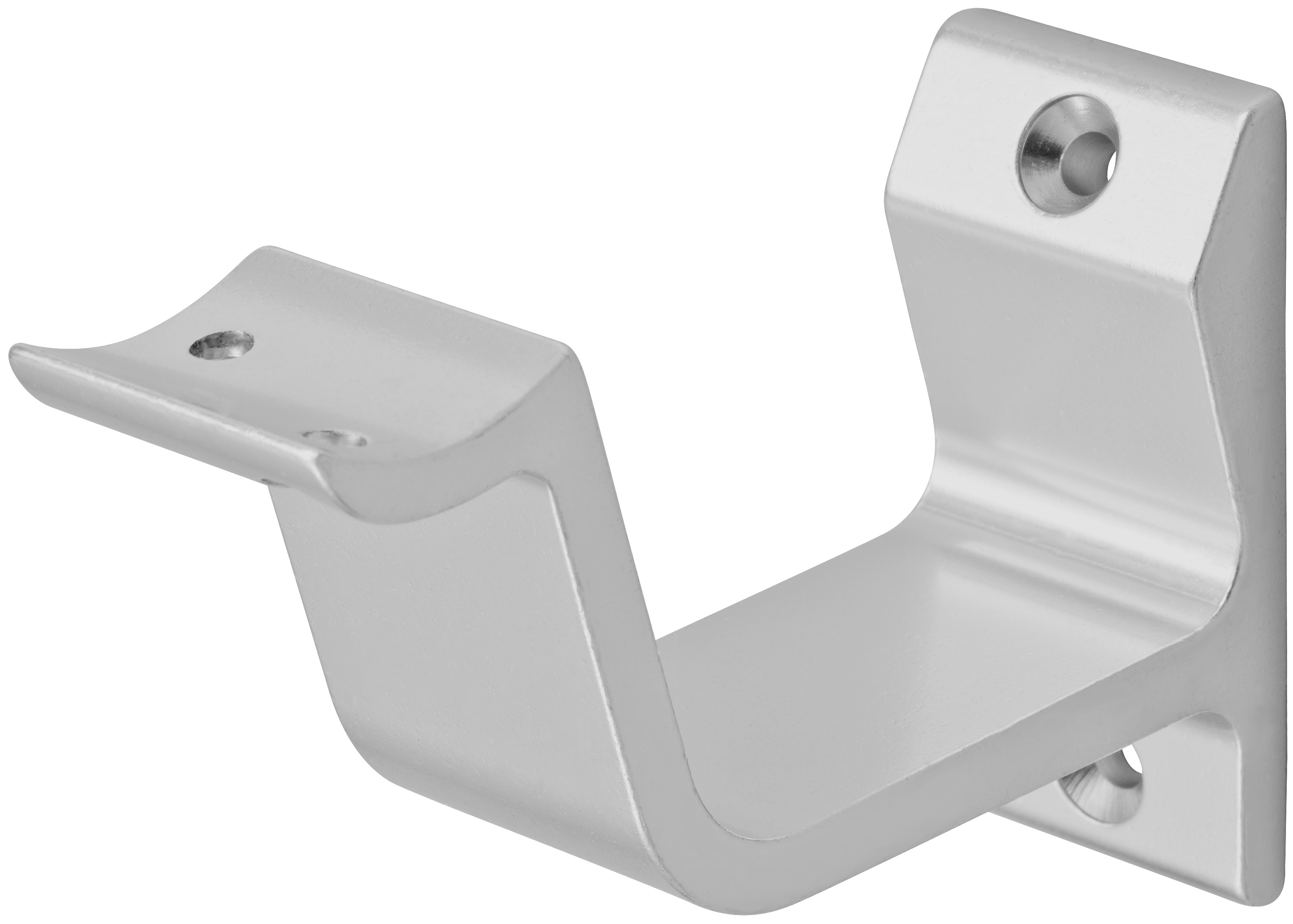 Trapleuninghouder Aluminium - Recht Model Opschroevend