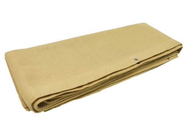 Harmonica schaduwdoek 2,9 x 4 m - 285gr/m2 - Zand - Per stuk, foto 2 van 6