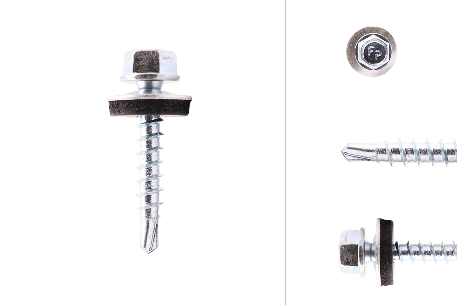 HI-LO Zelfborende dakpanplaatschroeven RVS 6.3 x 38 mm - Doos 250 Stuks