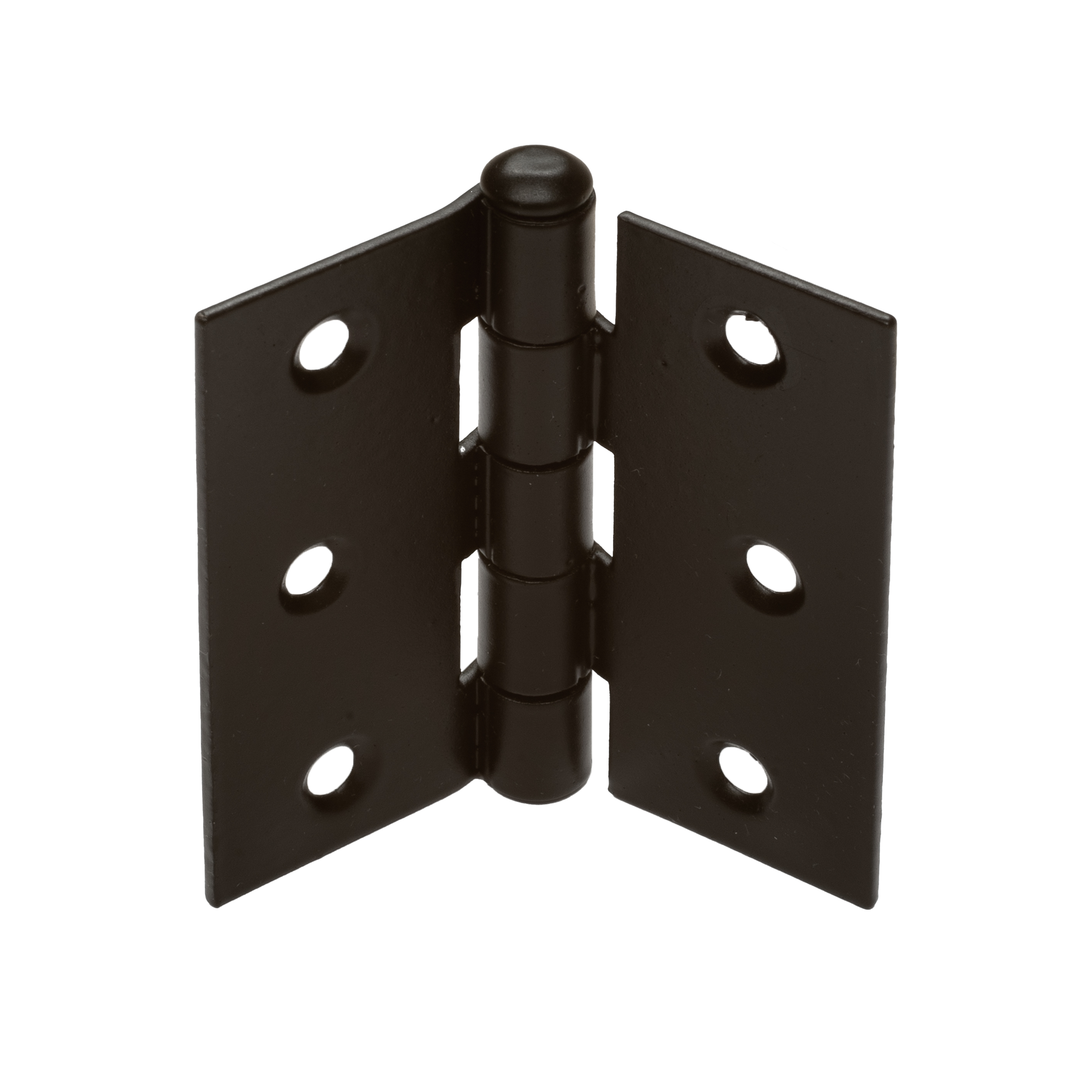 Scharnier Zwart 63 x 63 mm met losse pen en rechte hoek - Per stuk