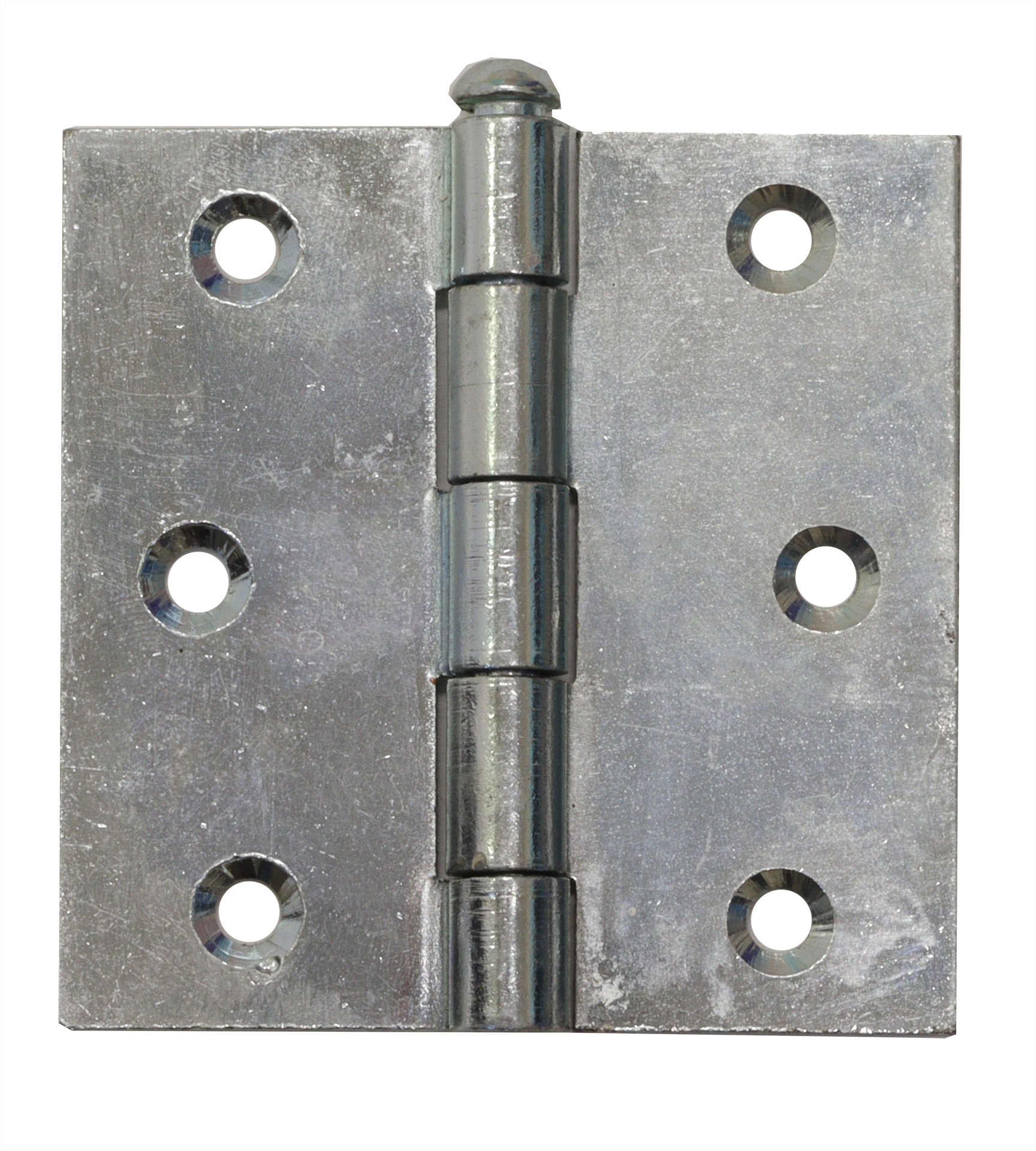 Scharnier 76x76 mm verzinkt met rechte hoek - Per stuk, foto 3 van 3