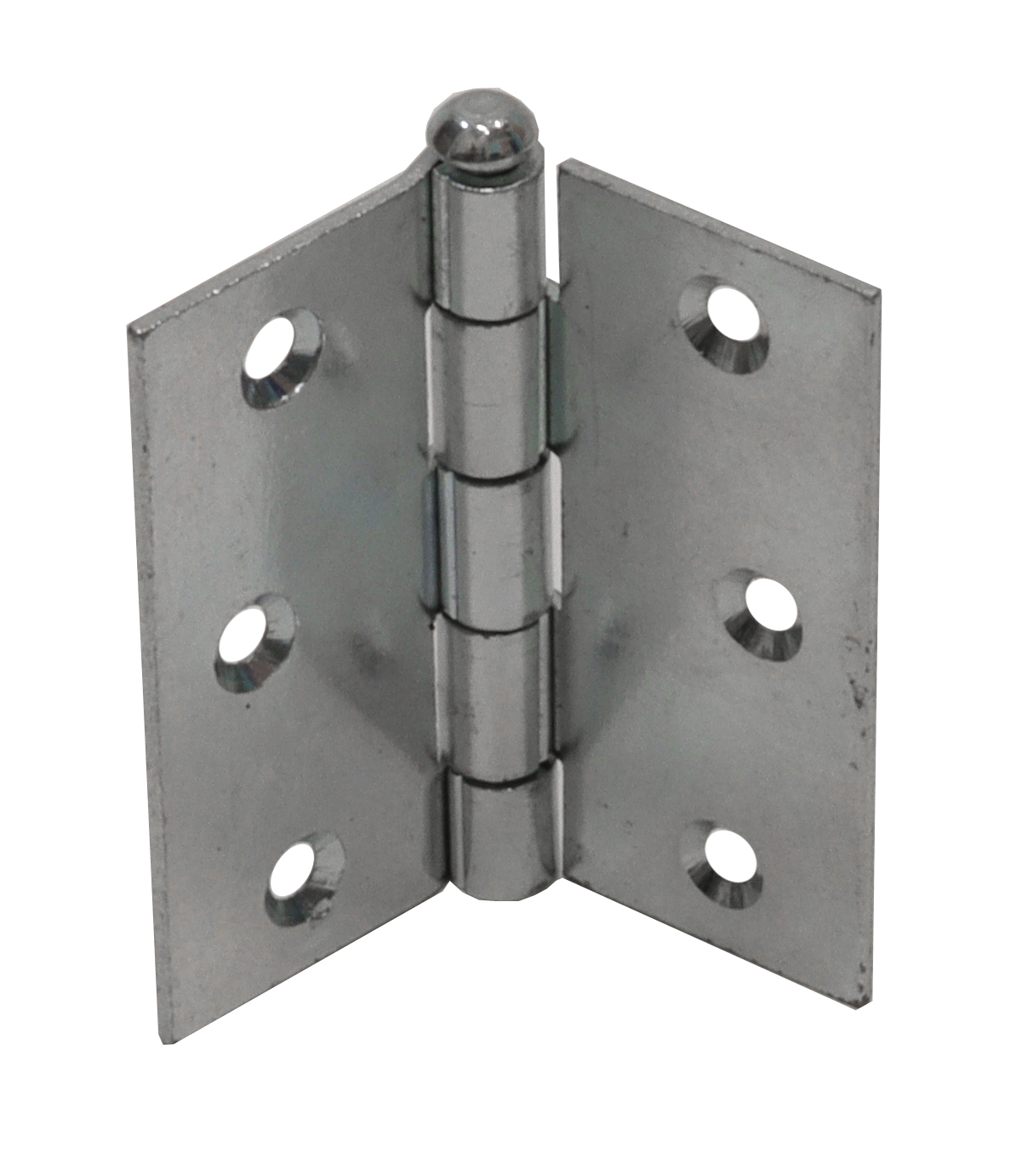Scharnier 76x76 mm verzinkt met rechte hoek - Per stuk, foto 2 van 3