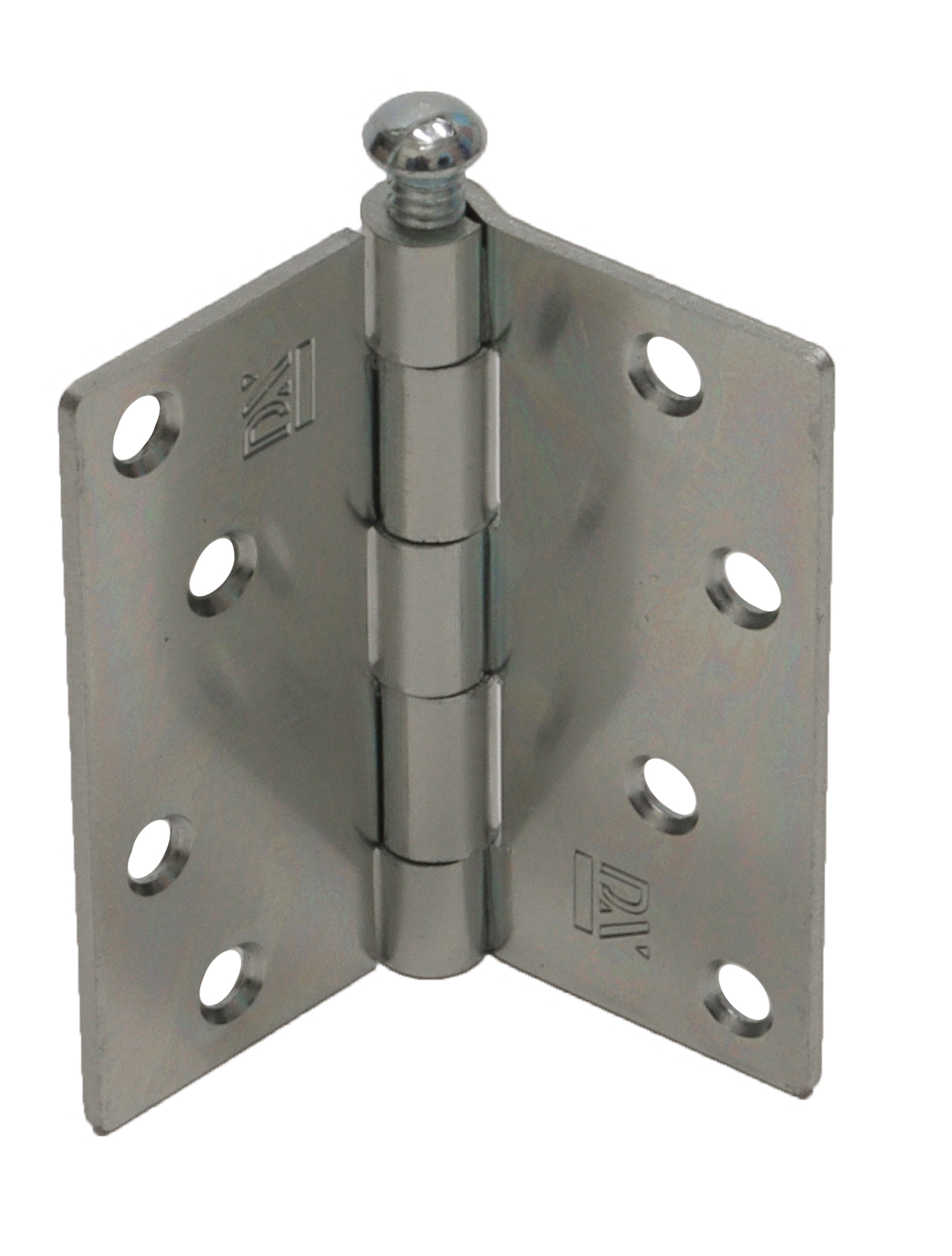 Scharnier 89x89 mm verzinkt met rechte hoek - Per stuk, foto 2 van 2