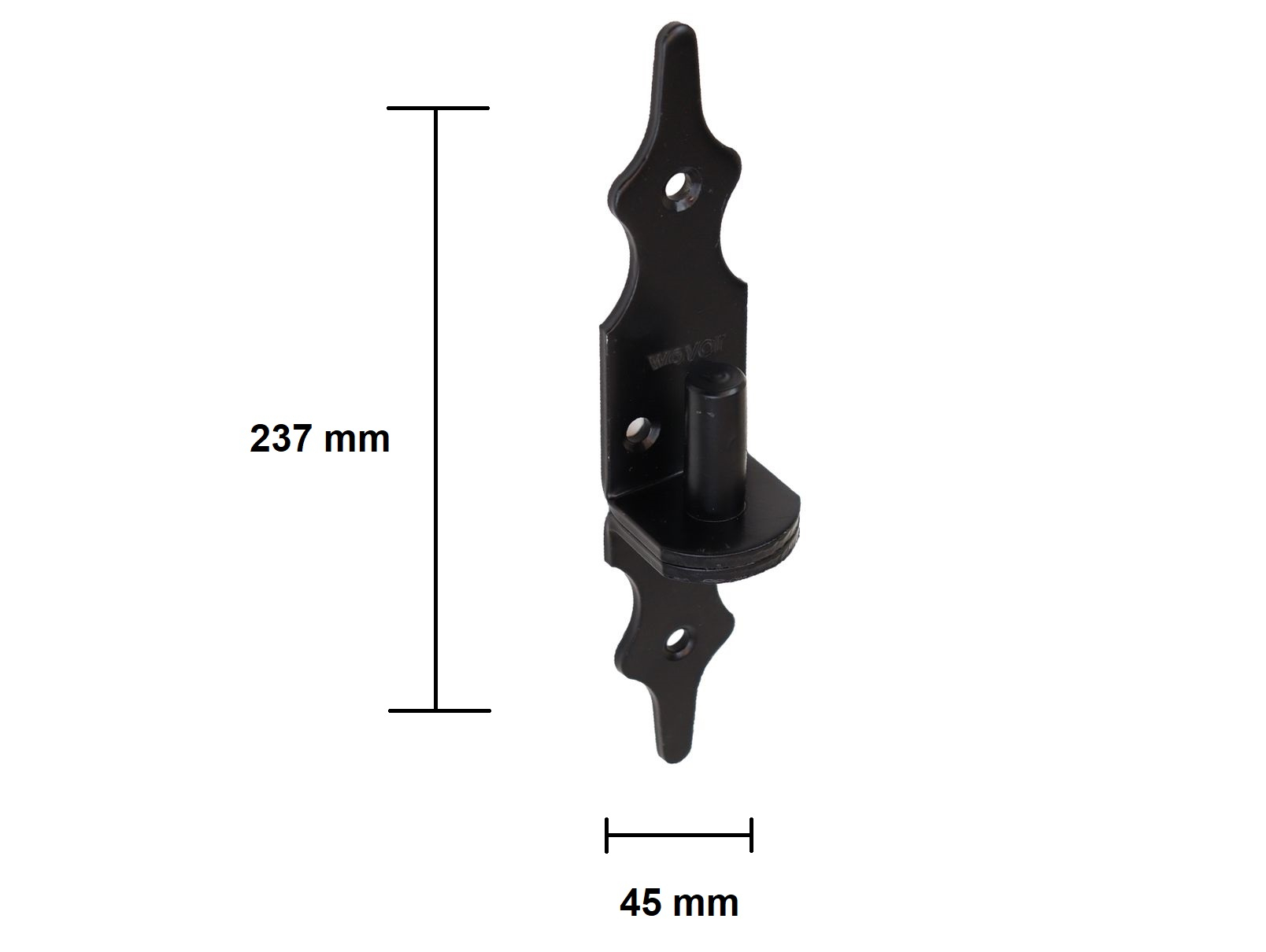 Plaatduimen Zwart Rustiek 16 mm - Per Stuk, foto 2 van 2